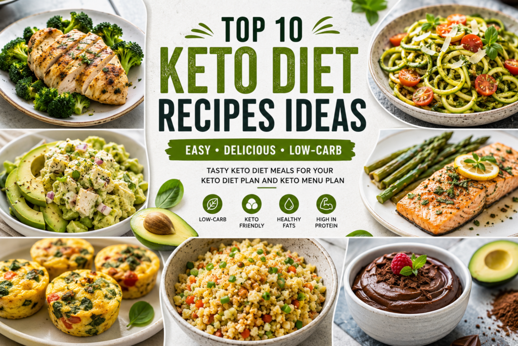 Top 10 Keto Diet Recipes Ideas: Easy Keto Diet Meals for Every Day