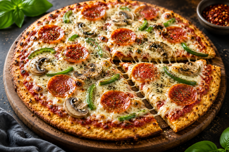 Keto Pizza Recipe: Crispy, Cheesy Low-Carb Pizza
